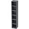 TOPAS LINE boekenkast, spaanplaat, 6 OH, 5 legborden, B 400 x D 400 x H 2156 mm, grafiet
