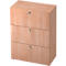 TOPAS LINE dossierkast, 3 dossierhoogtes, met volledig uittrekbare lade, notendecor/noten decor