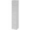 Topas Line lockerkast, 6 dossierhoogtes, 6 vakken, cilinderslot, B 400 x D 420 x H 2156 mm, grijs/grijs