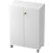 TOPAS LINE rolkast, 3 dossierhoogtes, afsluitbare deuren, wit/wit
