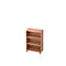 TOPAS LINE verrijdbare boekenkast, spaanplaat, 3 OH, B 800 x D 400 x H 1172 mm, walnootdecor