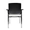 TOPSTAR BtoB 10 bezoekersstoel, kunstleer, desinfectiebestendig, stapelbaar, met armleuningen, set van 2, wit