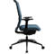 Topstar Bürostuhl Sitness AirWork G, Sandwich-Polsterung, 3D-Flachsitz, Synchronmechanik, höhenverstellbare Lordosenstütze, AGR-zertifiziert, petrol blau