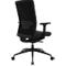 Topstar Bürostuhl Sitness AirWork G, Sandwich-Polsterung, 3D-Flachsitz, Synchronmechanik, höhenverstellbare Lordosenstütze, AGR-zertifiziert, schwarz