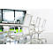 Topstar Bürostuhl Sitness Life 40, mit Armlehnen, 3D-Mechanik, Flachsitz, Netzrücken, weiß/weiß