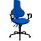 Topstar bureaustoel ERGO POINT, synchroonmechanisme, zonder armleuningen, speciale ergonomisch gevormde wervelsteun, blauw