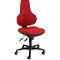 Topstar bureaustoel ERGO POINT, synchroonmechanisme, zonder armleuningen, speciale ergonomisch gevormde wervelsteun, rood