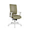 Topstar bureaustoel Sitness Life 50, met armleuningen, 3D-synchroonmechanisme, holle zit, netrugleuning, alluviaal/wit