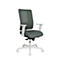 Topstar bureaustoel Sitness Life 50, met armleuningen, 3D-synchroonmechanisme, holle zit, netrugleuning, grijsgroen/wit
