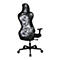 Topstar bureaustoel Sitness RS Sportcamouflage, met armleuningen, 3D-synchroonmechanisme, doorlopende zitting, hoofdsteun, grijs wit/zwart