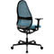 Topstar bureaustoel Soft Sitness Art, auto-synchroon mechanisme, met armleuningen, netrugleuning, speciale voorgevormde zitting, blauw