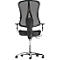 Topstar Head Point Deluxe bureaustoel, met armleuningen, synchroonmechanisme, voorgevormde zitting, netrugleuning, zwart/aluminiumzilver
