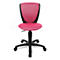 Topstar High S'cool kinderdraaifauteuil, zonder armleuningen, doorlopende zitting, 3D mesh rugleuning, roze/zwart