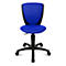 Topstar High S'cool kinderdraaifauteuil, zonder armleuningen, voorgevormde zitting, 3D-gaasrugleuning, blauw/zwart