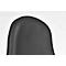 Close-up of a dark anthracite chair back set against a white background. The rounded shape is clearly visible.