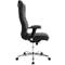 Topstar PRIME TIME 100 directiestoel, traploos in hoogte verstelbaar, met armleggers, synchroonmechanisme, leer, zwart