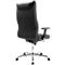 Topstar PRIME TIME 100 directiestoel, traploos in hoogte verstelbaar, met armleggers, synchroonmechanisme, leer, zwart