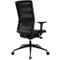 Topstar Sitness AirWork bureaustoel, met armleuningen, 3D auto-synchroon mechanisme, voorgevormde zitting, netrugleuning, zwart