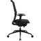 Topstar Sitness AirWork bureaustoel, met armleuningen, 3D auto-synchroon mechanisme, voorgevormde zitting, netrugleuning, zwart