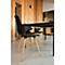 Topstar® T 2020 kuipstoel, 4-poot, desinfectiebestendig, met armleuningen, zwart/beuken