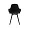 Topstar® T 2020 kuipstoel, 4-poot, desinfectiebestendig, met armleuningen, zwart/zwart