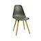 Topstar® T 2020 kuipstoel, 4-poot, desinfectiebestendig, zonder armleuningen, grijs/beuken