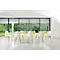 Topstar® T 2020 kuipstoel, 4-poot, desinfectiebestendig, zonder armleuningen, wit/beuken