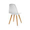 Topstar® T 2020 kuipstoel, 4-poot, desinfectiebestendig, zonder armleuningen, wit/beuken