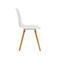 Topstar® T 2020 kuipstoel, 4-poot, desinfectiebestendig, zonder armleuningen, wit/beuken