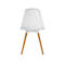 Topstar® T 2020 kuipstoel, 4-poot, desinfectiebestendig, zonder armleuningen, wit/beuken