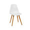 Topstar® T 2020 kuipstoel, 4-poot, desinfectiebestendig, zonder armleuningen, wit/beuken