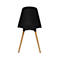 Topstar® T 2020 kuipstoel, 4-poot, desinfectiebestendig, zonder armleuningen, zwart/beuken