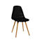 Topstar® T 2020 kuipstoel, 4-poot, desinfectiebestendig, zonder armleuningen, zwart/beuken