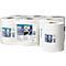 Tork® multifunctionele papieren doekjes 130044, 2-laags, QuickDry kwaliteit, binnenrol M2, L 125 m x B 235 mm, Ø 190 mm, 6 rollen à 125 m, wit