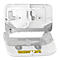 Tork® Twin Roll Dispenser 558040, voor mouwloos midi toiletpapier, B 360 x D 130 x H 207 mm, kunststof, wit