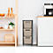 Tour de rangement BRISEN, avec roulettes, 3 x 16 litres, jusqu'à 30 kg, tiroirs amovibles des deux côtés, plastique recyclé, sans BPA, L 300 x l 366 x H 770 mm, cappuccino