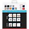 Back of product packaging with pictograms showing the application and non-application of the product, and a step-by-step guide.