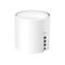 Routeur Wi-Fi cylindrique blanc avec ports et logo.