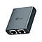 Ein grauer Netzwerkadapter von TP-Link mit zwei Netzwerkanschlüssen. Aufschrift: 1Gpbs.