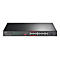 TP-Link JetStream TL-SL1218P V4 - Switch - unmanaged - 16 x 10/100 (PoE+) + 2 x 10/100/1000 + 1 x Combo Gigabit SFP/RJ-45 - an Rack montierbar - PoE+ (150 W)