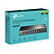 Ein schwarzer tp-link 8-Port 2.5G Multi-Gigabit Desktop Switch auf einer helltÃ¼rkisen Verpackung.