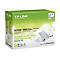 TP-Link AV500 Wi-Fi Powerline Extender Starter Kit auf Verpackung, grün-weiß. Text: TP-Link, Spezifikationen, Plug & Play.