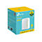 Der TP-Link AC750 Wi-Fi Travel Router in seiner Verpackung, blau und gelb. Aufdruck: Travel Ready, Dual Band Wi-Fi.