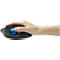 Trackball Kensington Pro Fit™ Ergo TB450, ergonomisch, kabellos, Batteriebetrieb, 400/800/1200/1600 dpi, PCR, grau-blau