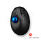 Trackball Kensington Pro Fit™ Ergo TB450, ergonomisch, kabellos, Batteriebetrieb, 400/800/1200/1600 dpi, PCR, grau-blau