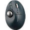 Trackball Kensington Pro Fit™ Ergo TB550, ergonomisch, snoerloos, oplaadbare batterij, 7 knoppen en 4D scrollwiel, 400/800/1200/1600 dpi, PCR, grijsblauw