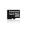 Carte Micro SD Transcend 16 Go noire avec texte blanc.