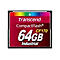 Transcend CompactFlash Speicherkarte mit 64GB Kapazität und Industrial Aufschrift.