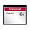 Eine Transcend CFast 602 Speicherkarte mit weißem Gehäuse, rotem Firmenlogo und CFast 2.0 Aufschrift.