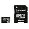 Transcend - Flash-Speicherkarte (microSDHC/SD-Adapter inbegriffen) - 16 GB - Class 10 - microSDHC